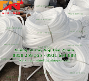 Thanh Xốp Đặc, Thanh Rod 25mm May Viền Ghế Sofa, May Balo Tại Đồng Nai