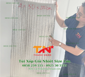 Túi Xốp Bạc Giữ Nhiệt Cỡ Lớn Bọc Hàng Đông Lạnh