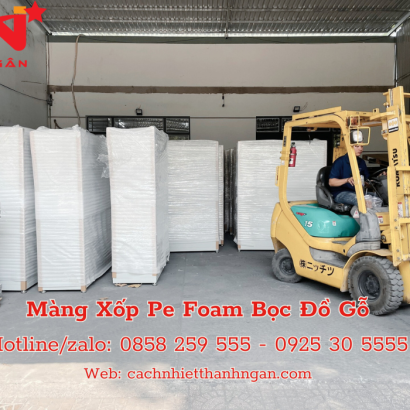 Màng Xốp Foam 1mm Bọc Đồ Gỗ Tại Bình Dương - Nhà máy sản xuất mút xốp bọc lót đồ gỗ