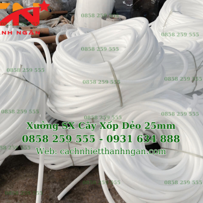 Thanh Xốp Đặc, Thanh Rod 25mm May Viền Ghế Sofa, May Balo Tại Đồng Nai