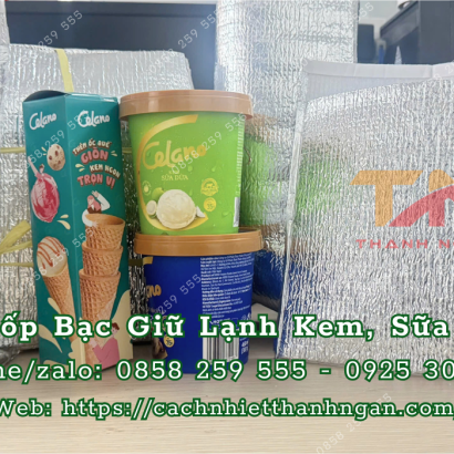 Túi Xốp Bạc Giữ Lạnh Cho Kem – Yogurt Tại TP.HCM | Giá Sỉ – Giao Nhanh