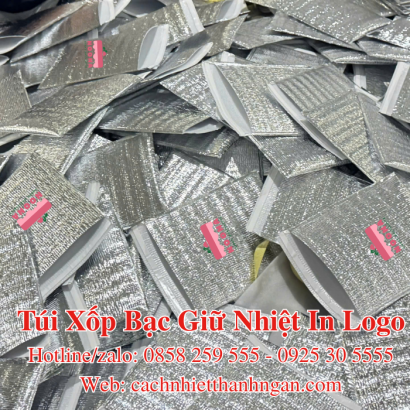 Túi Xốp Bạc Giữ Nhiệt In Logo Dán Nhãn Thương Hiệu Tại TP HCM