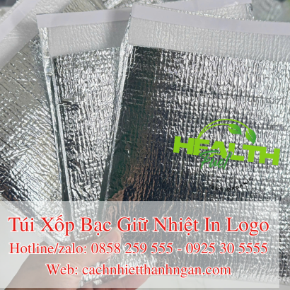Túi Xốp Bạc Giữ Nhiệt In Logo Dán Nhãn Thương Hiệu Tại TP HCM