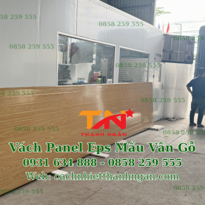 Thi Công Trần Vách Panel Mầu Vẫn Gỗ Tại Biên Hoà, Đồng Nai