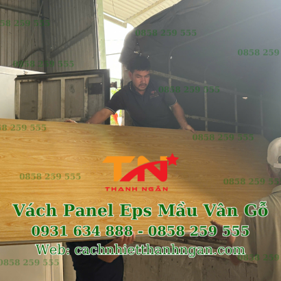 Thi Công Trần Vách Panel Mầu Vẫn Gỗ Tại Biên Hoà, Đồng Nai