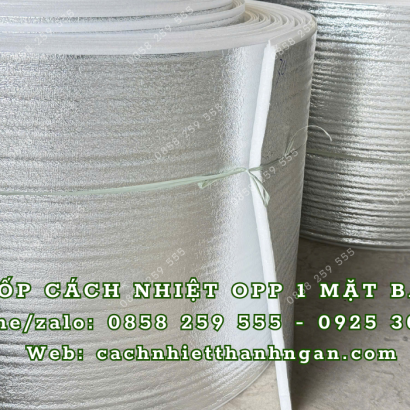 XỐP CÁCH NHIỆT OPP 1 MẶT BẠC GIÁ RẺ TẠI VŨNG TÀU