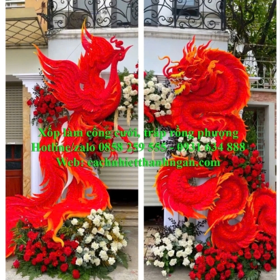 Xốp Dẻo Cắt Phôi Cốt Rồng Phượng, Xốp Làm Tráp Rồng Phụng